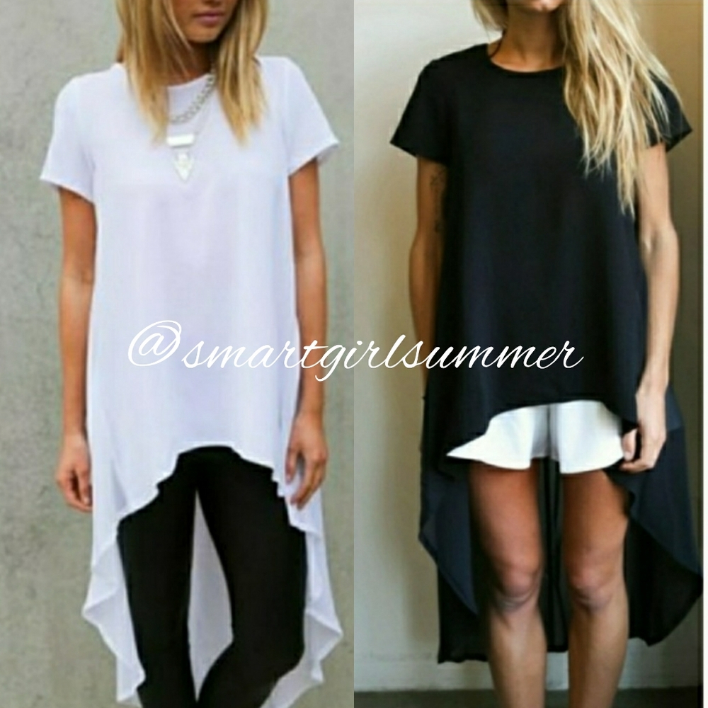 🆕⭐ Black High low tunic top